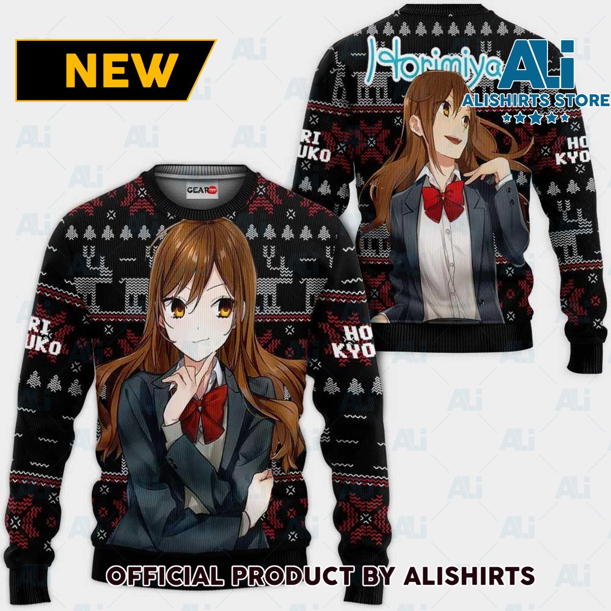 Hori Kyouko Ugly Christmas Sweater Custom Anime Horimiya