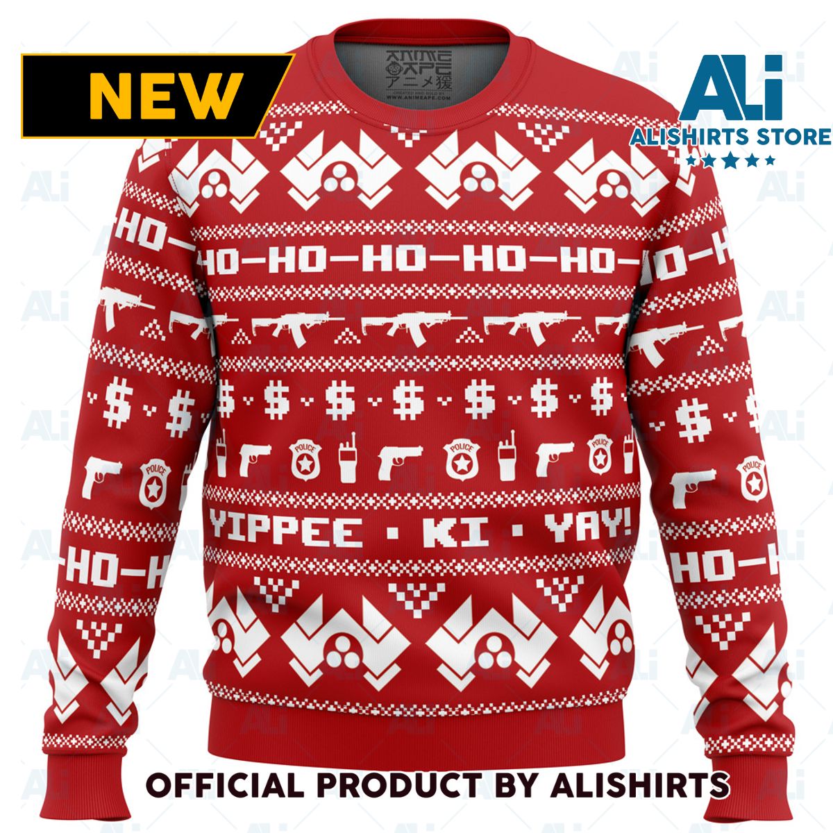 McClane Winter Die Hard Ugly Christmas Sweater