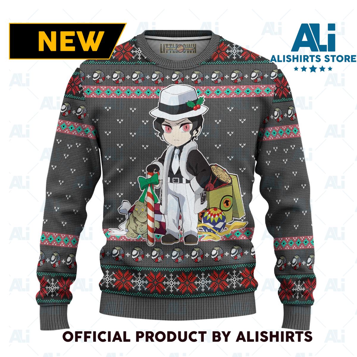 Muzan Kibutsuji Demon Slayer Anime Ugly Christmas Sweater