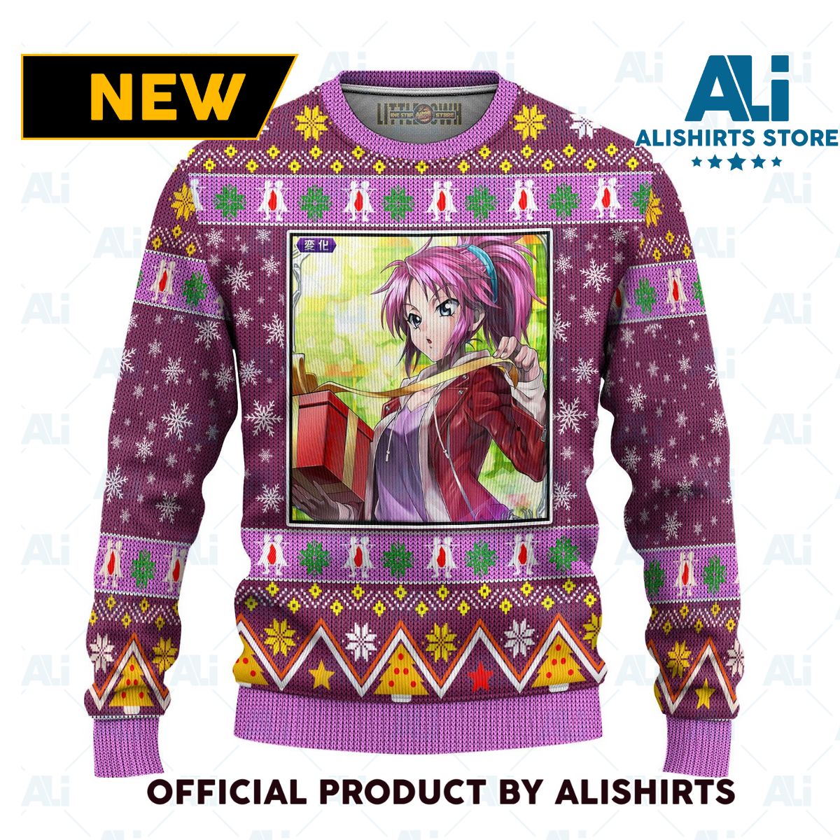 Machi Komacine Anime Ugly Christmas Sweater Hunter X Hunter