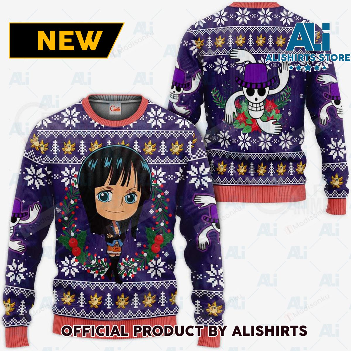 Nico Robin One Piece Anime Ugly Christmas Sweater