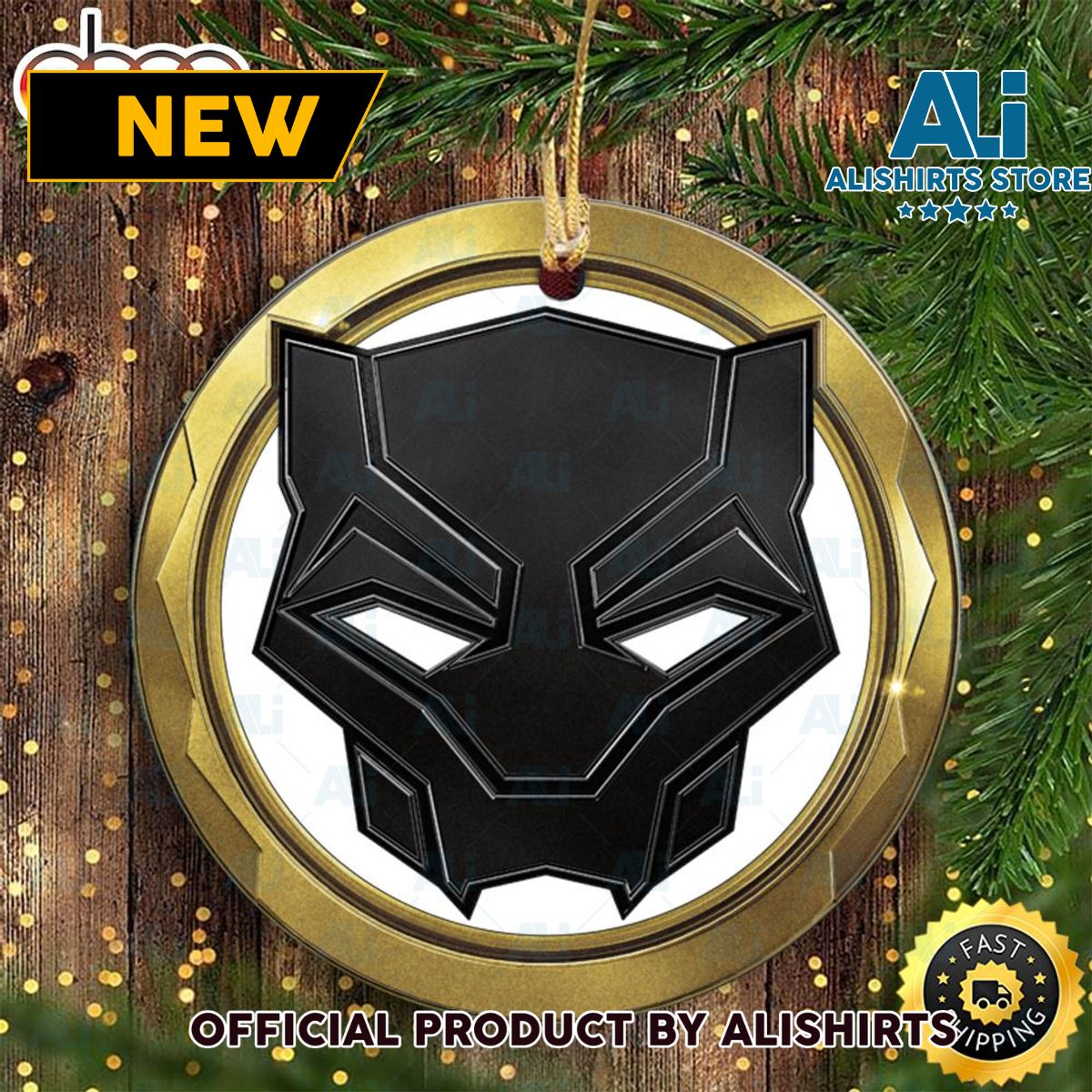 Marvel Black Panther Wakanda Forever Metal Badge Marvel Ornaments