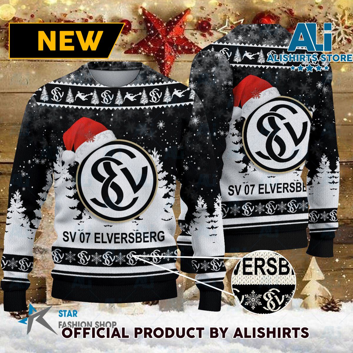 SV 07 Elversberg Bundesliga Football Christmas sweater jumper
