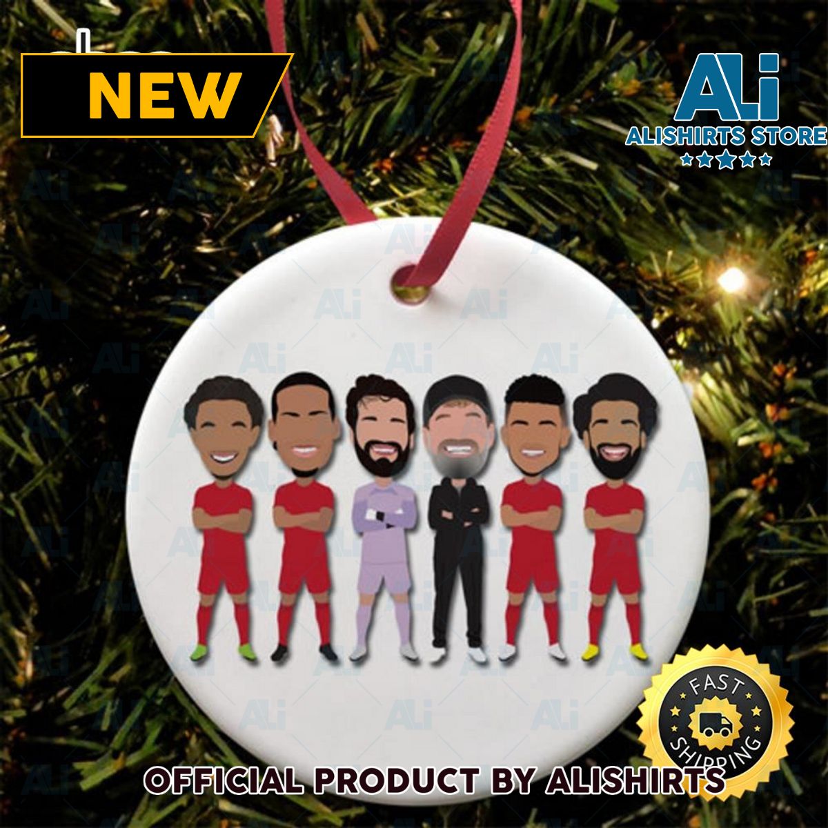 Liverpool 2022 23 Vector Heroes NFL Football Ornaments