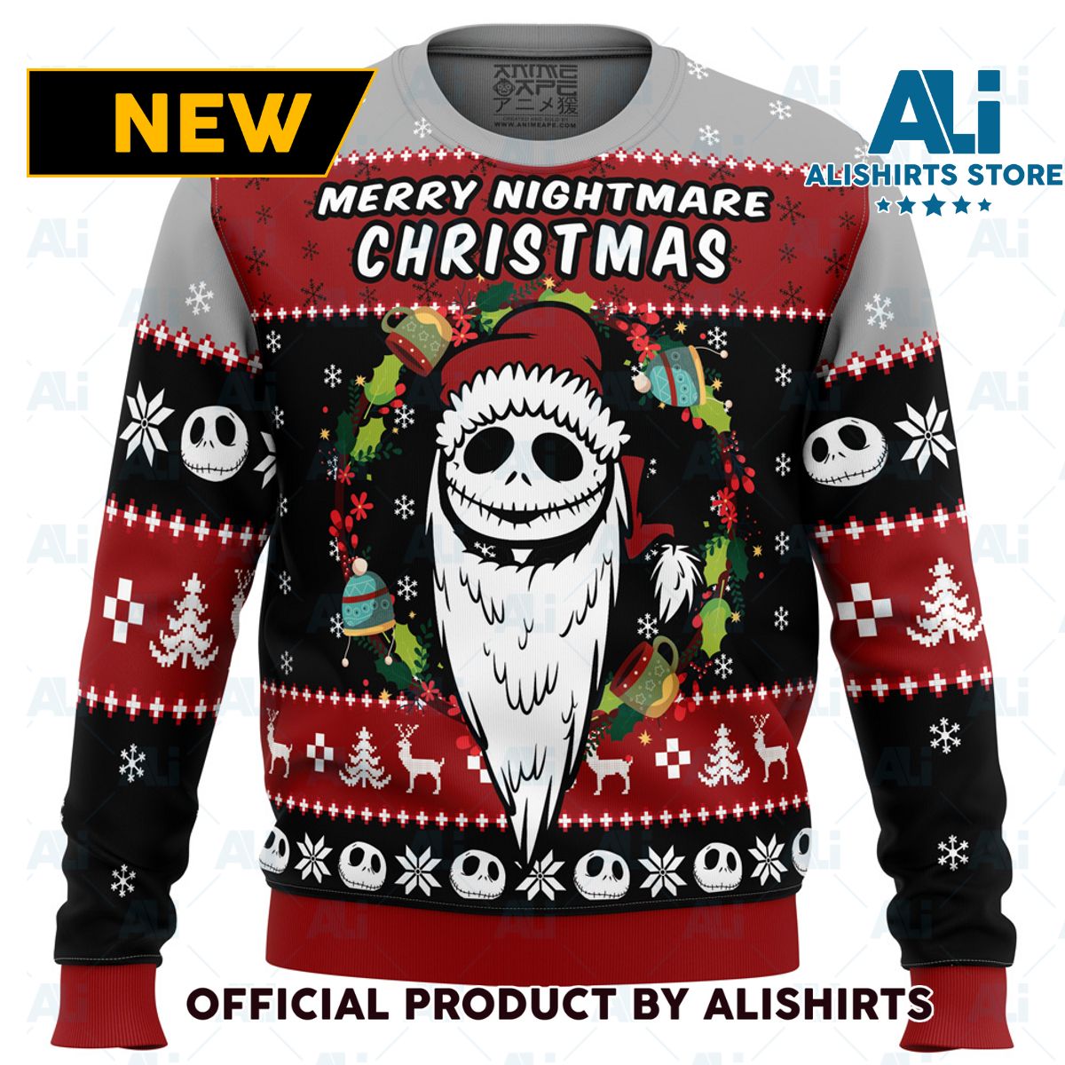 Merry Nightmare The Nightmare Before Christmas Ugly Christmas Sweater