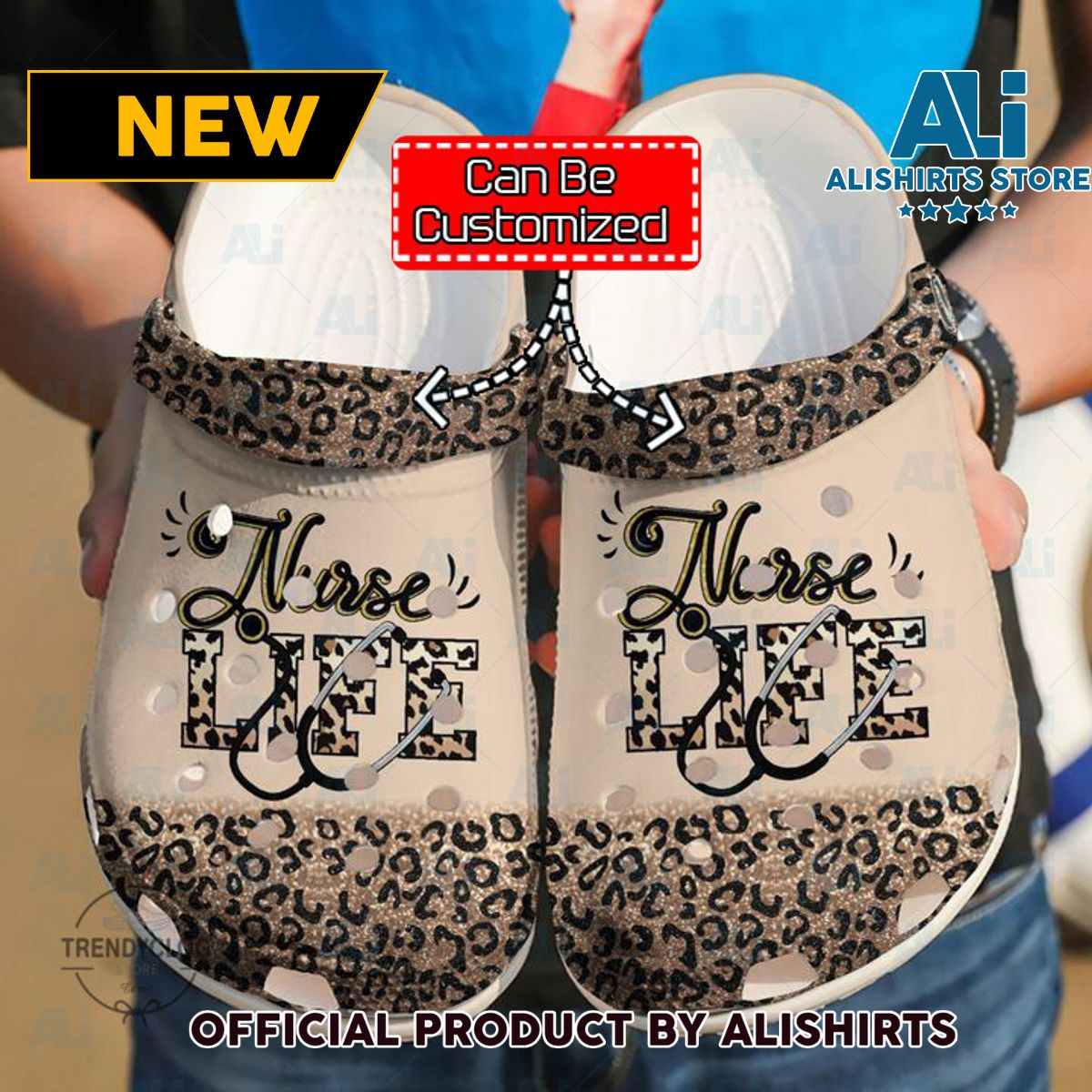 Nurse Nursing Life Cheetah Crocs Crocband Clogs Crocs Crocband Clog Shoes