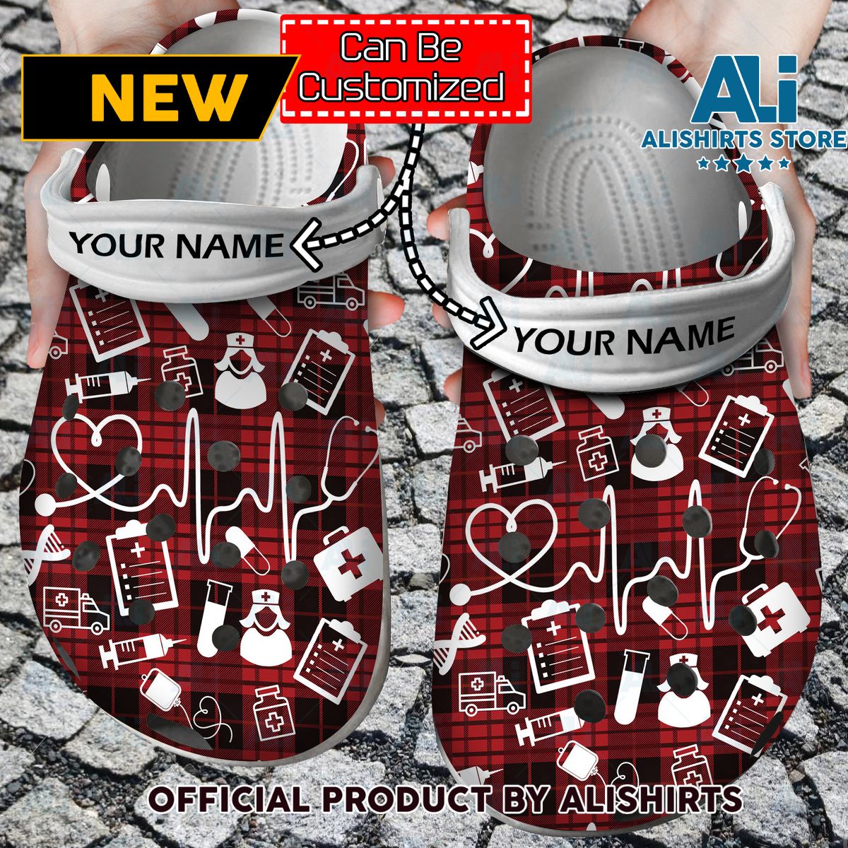 Nurse Personalized Crocs Crocband Clog Shoes With Nursing Symbols