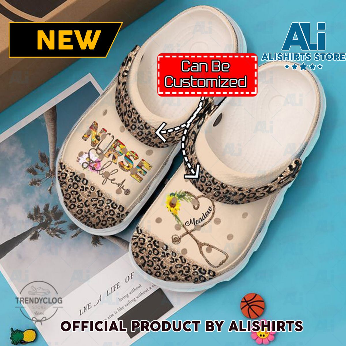 Nurse Personalized Life Leopard Crocs Crocband Clogs Crocs Crocband Clog Shoes