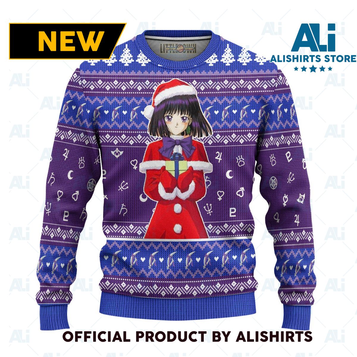 Sailor Saturn Ugly Christmas Sweater Sailor Moon Anime