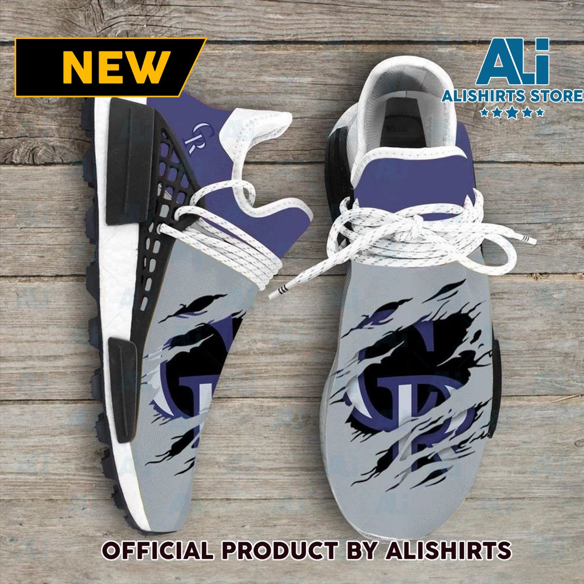 Colorado Rockies MLB Sport Teams NMD Human Race Adidas NMD Sneakers