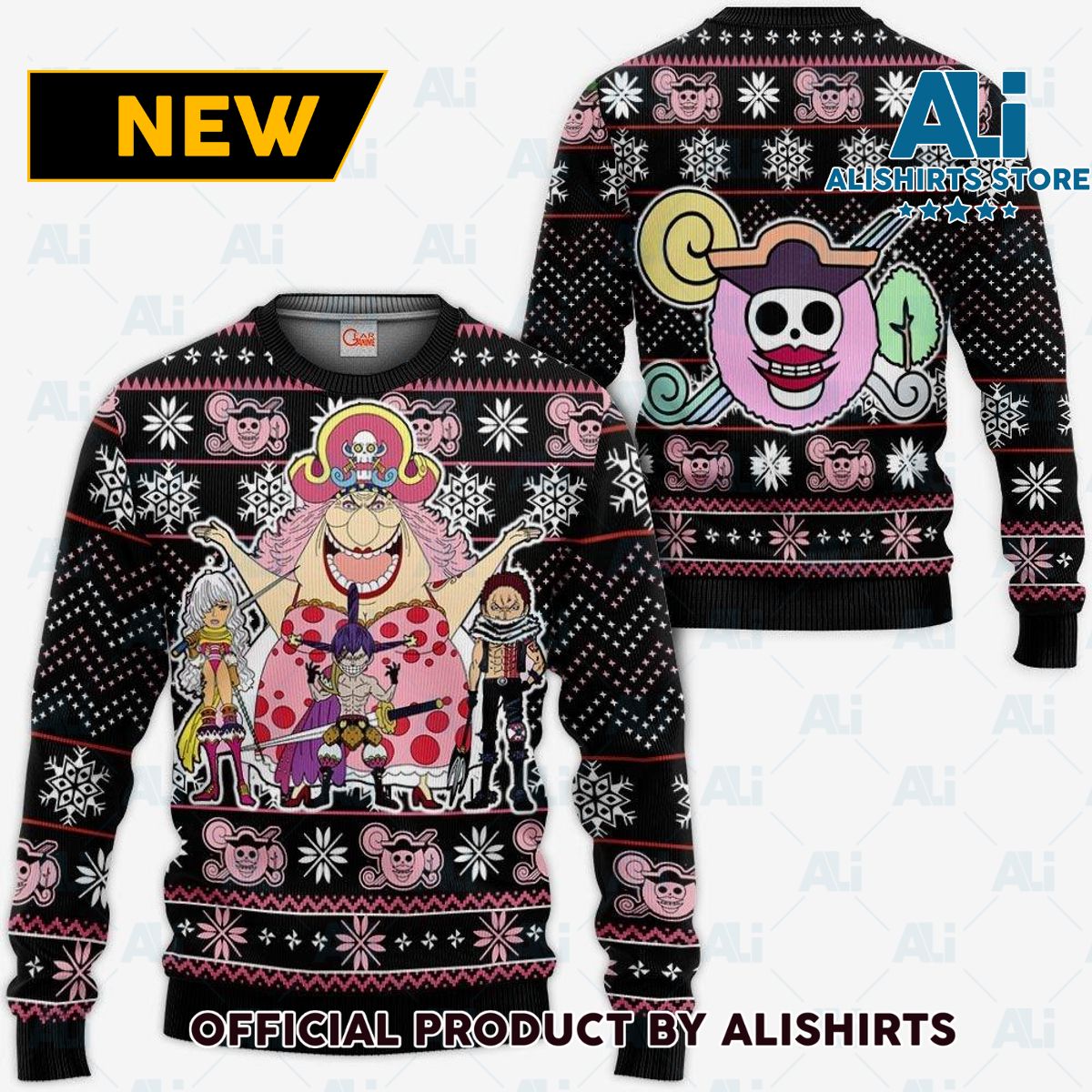 Big Mom Pirates Ugly Christmas Sweater Custom Anime One Piece