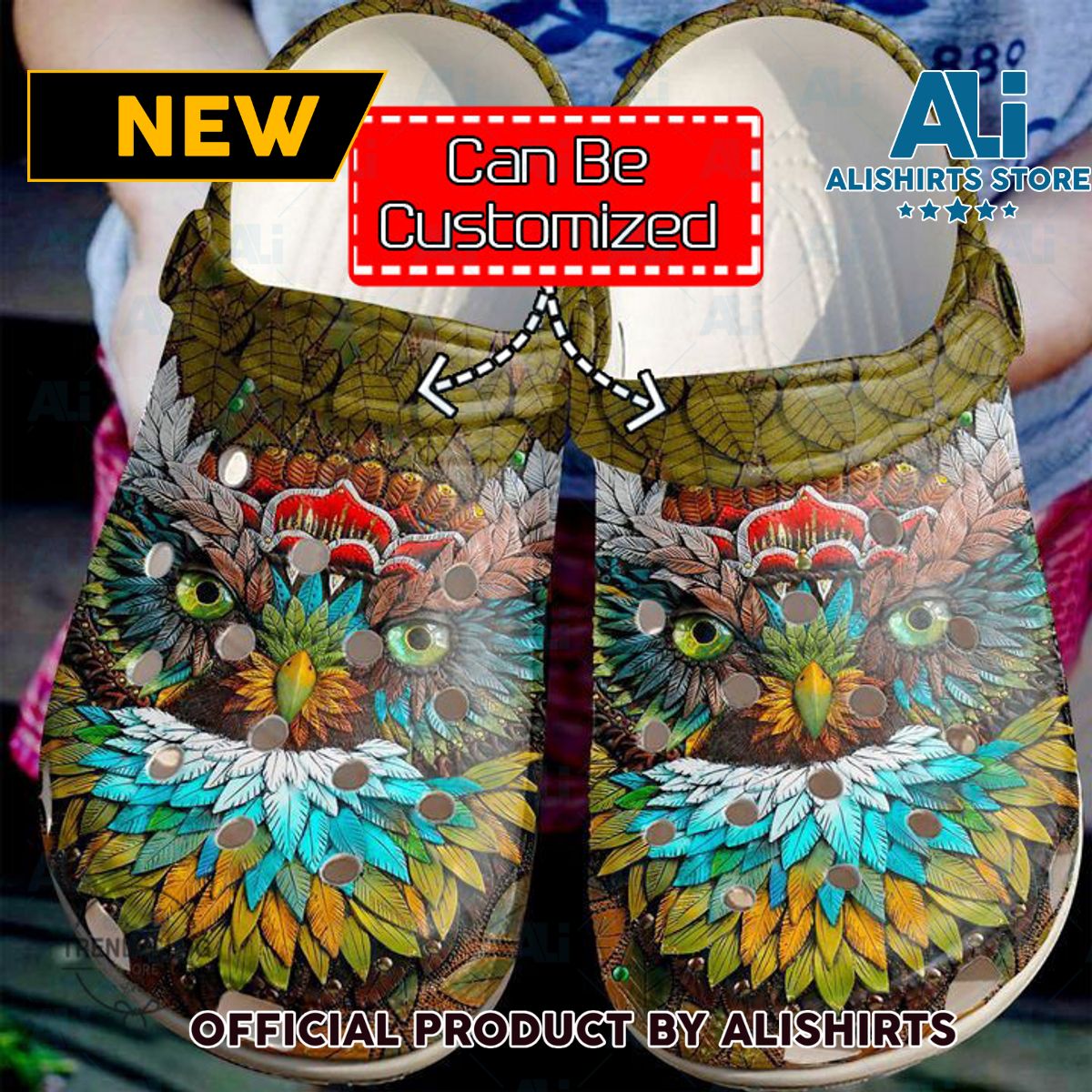 Owl Mystic Crocs Crocband Clog Shoes