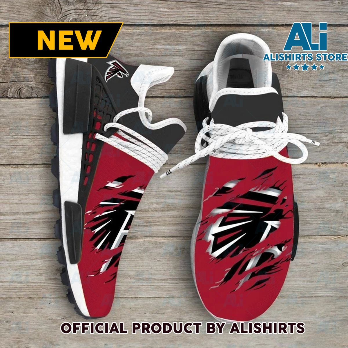 Atlanta Falcons NFL Sport Teams Human Race Adidas NMD Sneakers