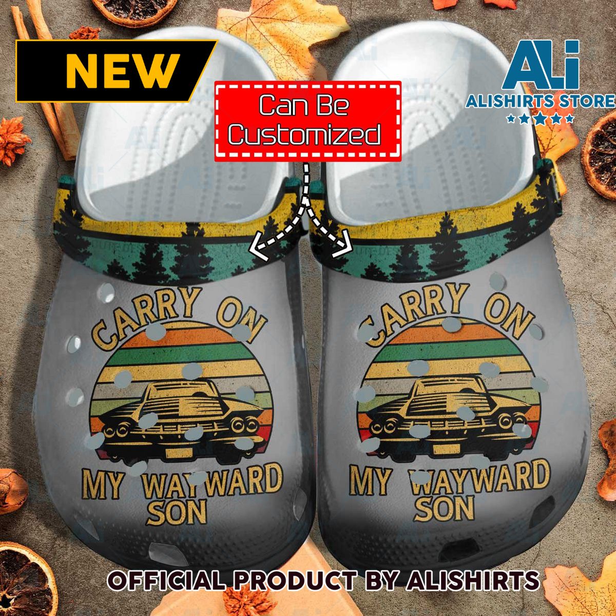 Personalized Carry On My Wayward Son Crocs Crocband Clog Shoes