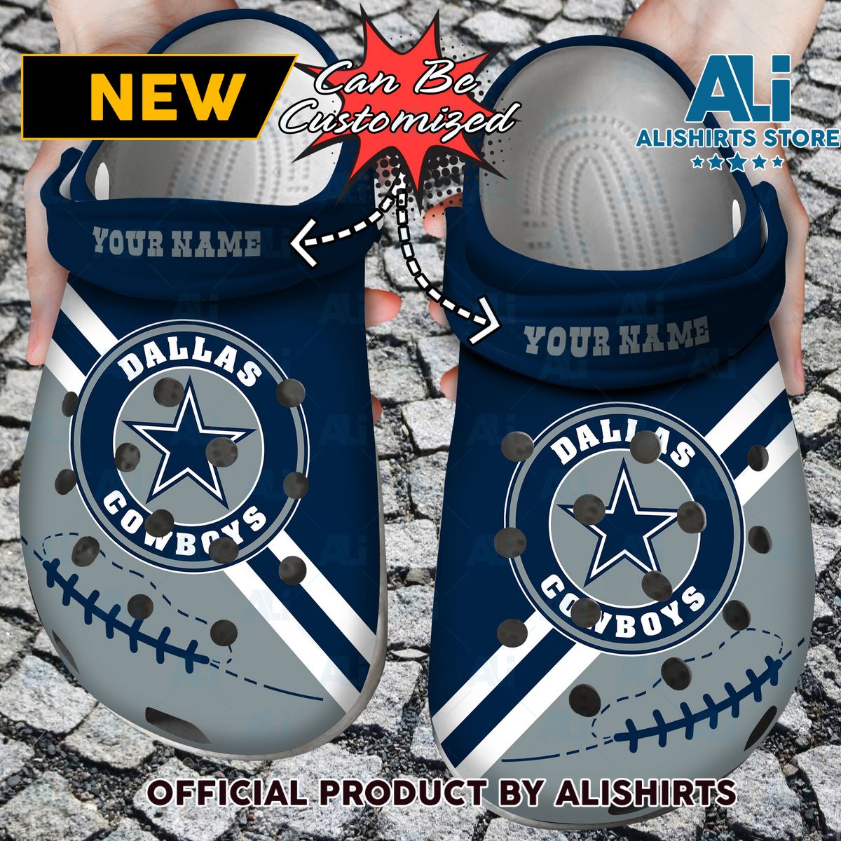 Personalized D.Cowboys Football Team Rugby Crocs Crocband Clog Shoes