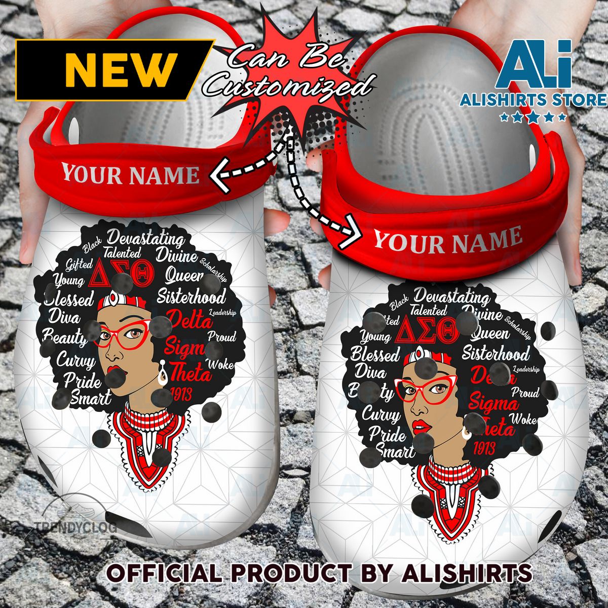 Personalized Delta Sigma Theta Queen Crocs Crocband Clog Shoes