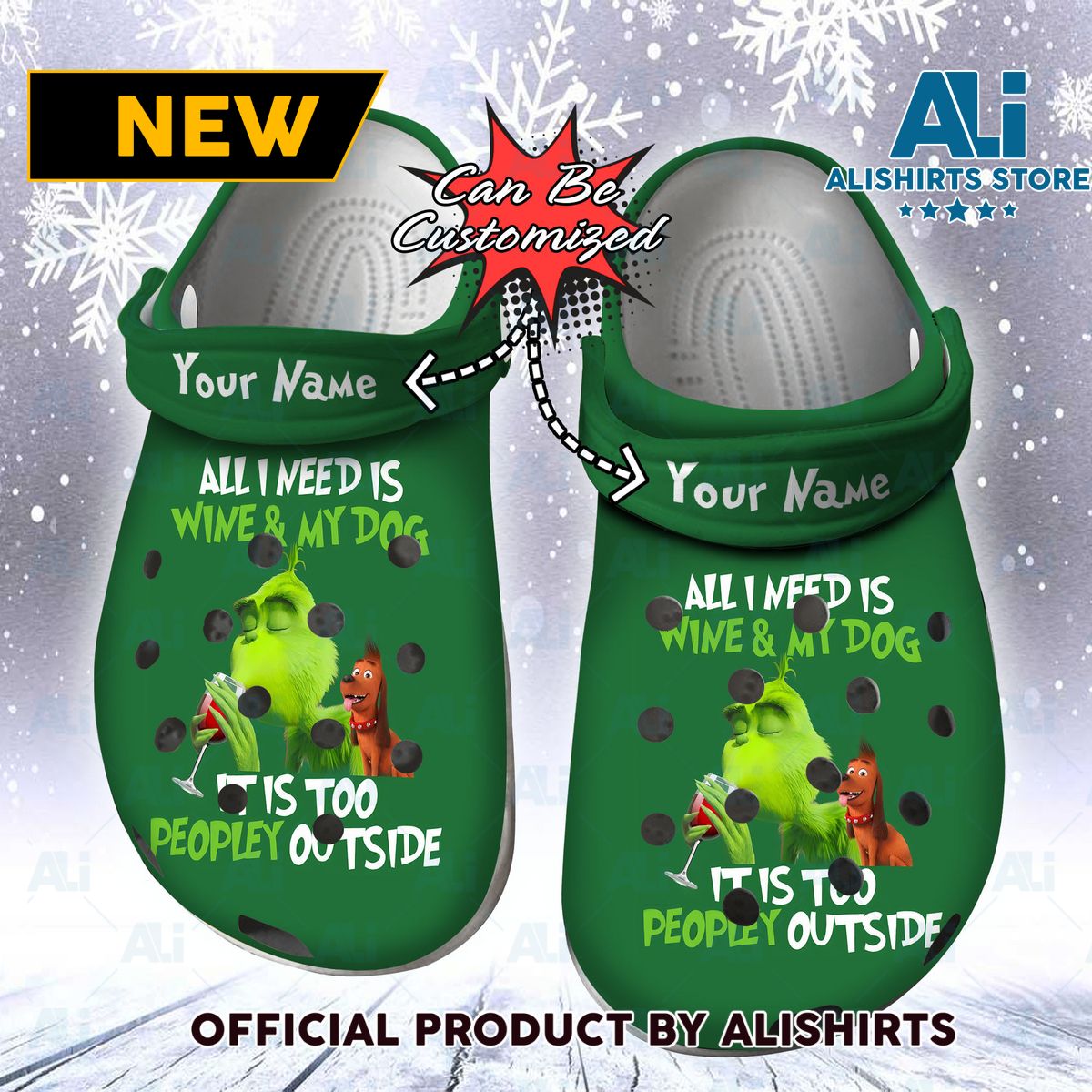 Personalized Grinch And Dog Crocs Crocband Clogs Classic Crocs Crocband Clogs Shoes