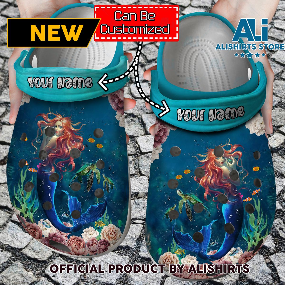 Personalized Sea Ocean Mermaid Crocband Crocs Crocband Clog