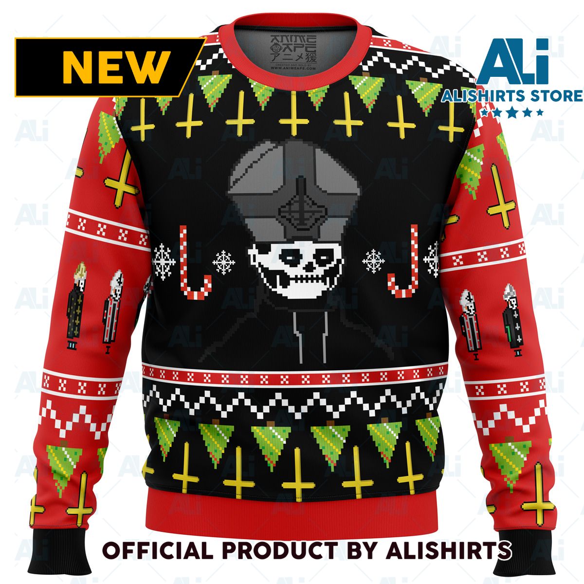 Papa Emeritus Ugly Christmas Sweater