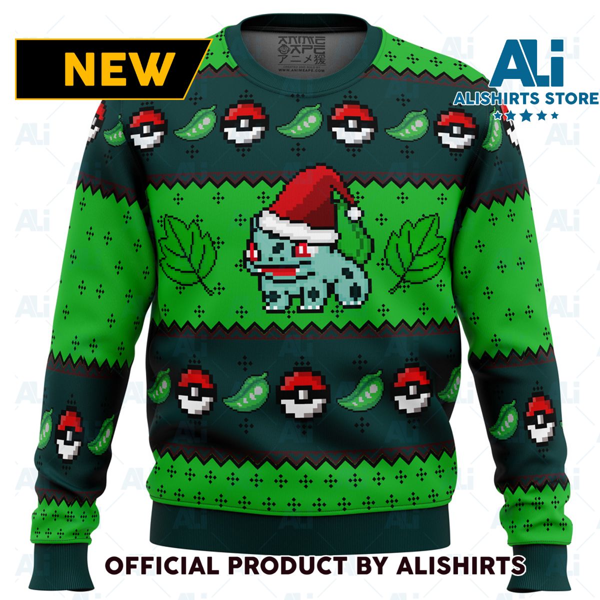 Pokemon Bulbasaur Ugly Christmas Sweater - R101