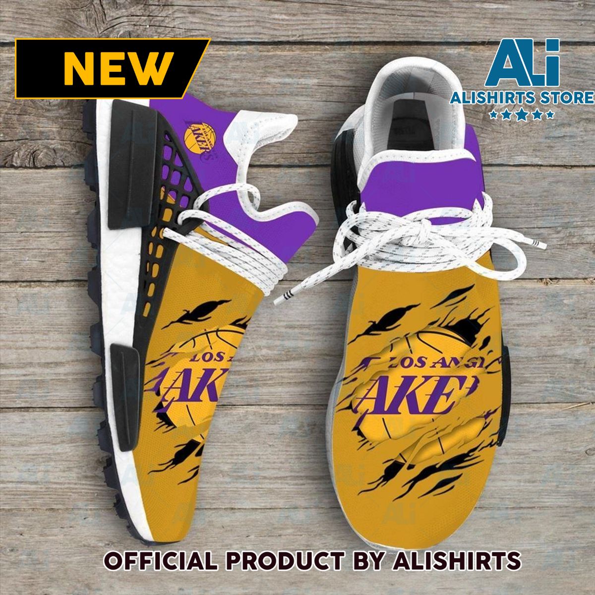 Los Angeles Lakers NBA Sport Teams NMD Human Race Adidas NMD Sneakers