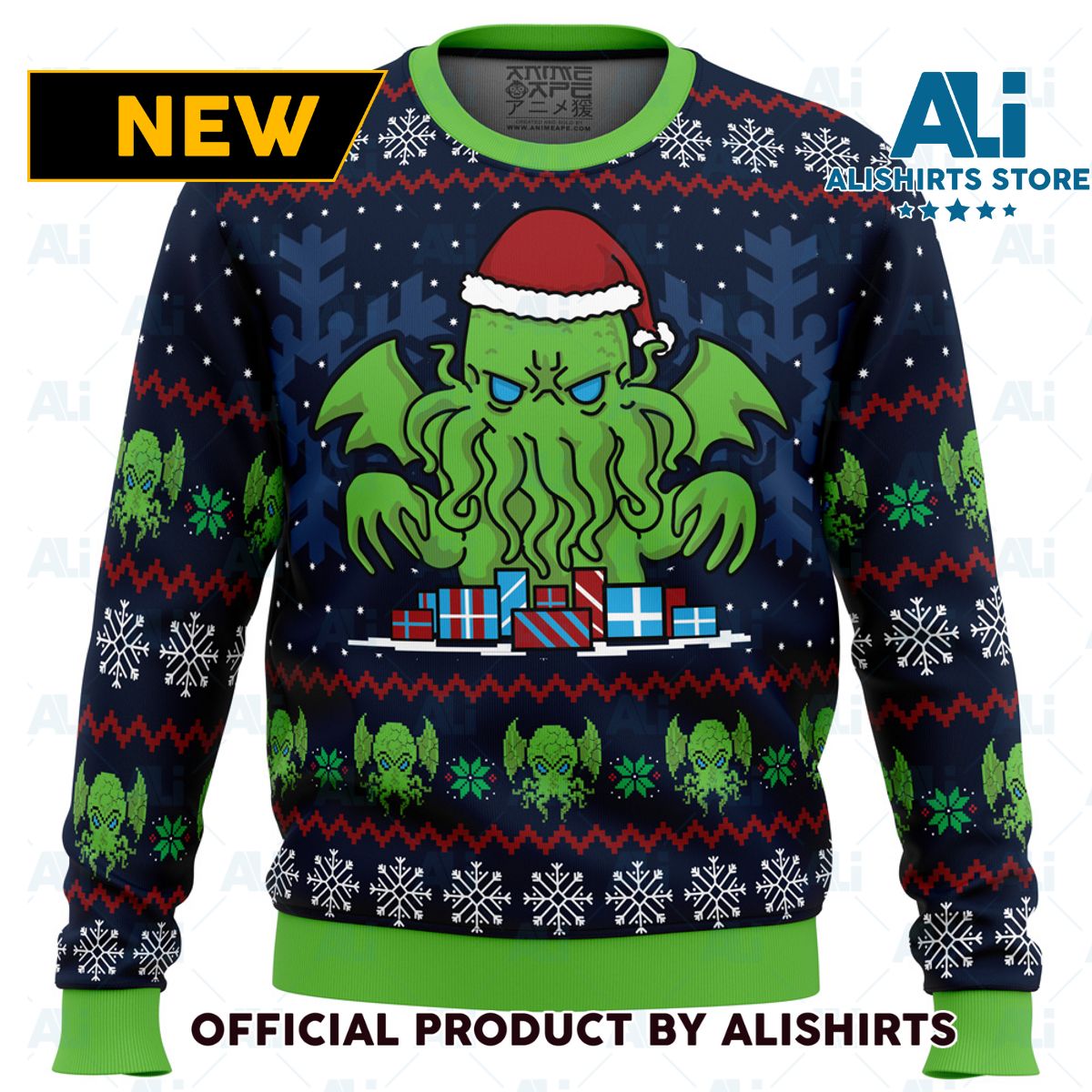 Call Of Christmas Cthulhu Ugly Christmas Sweater