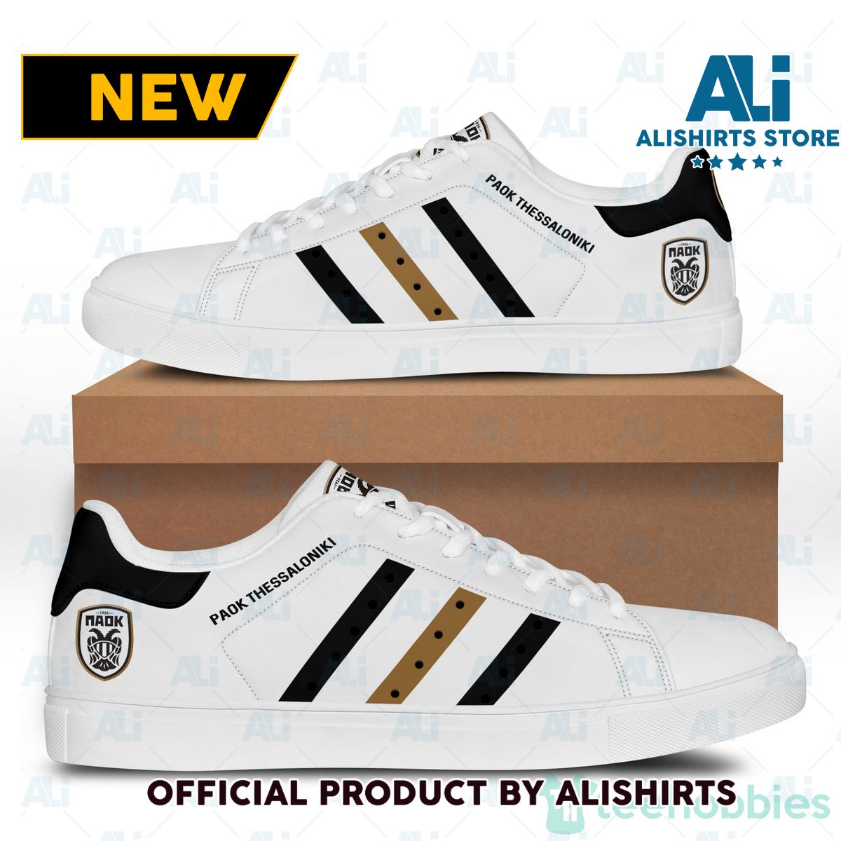 Paok Thessaloni Fc Adidas Stan Smith Low Top Skate Shoes