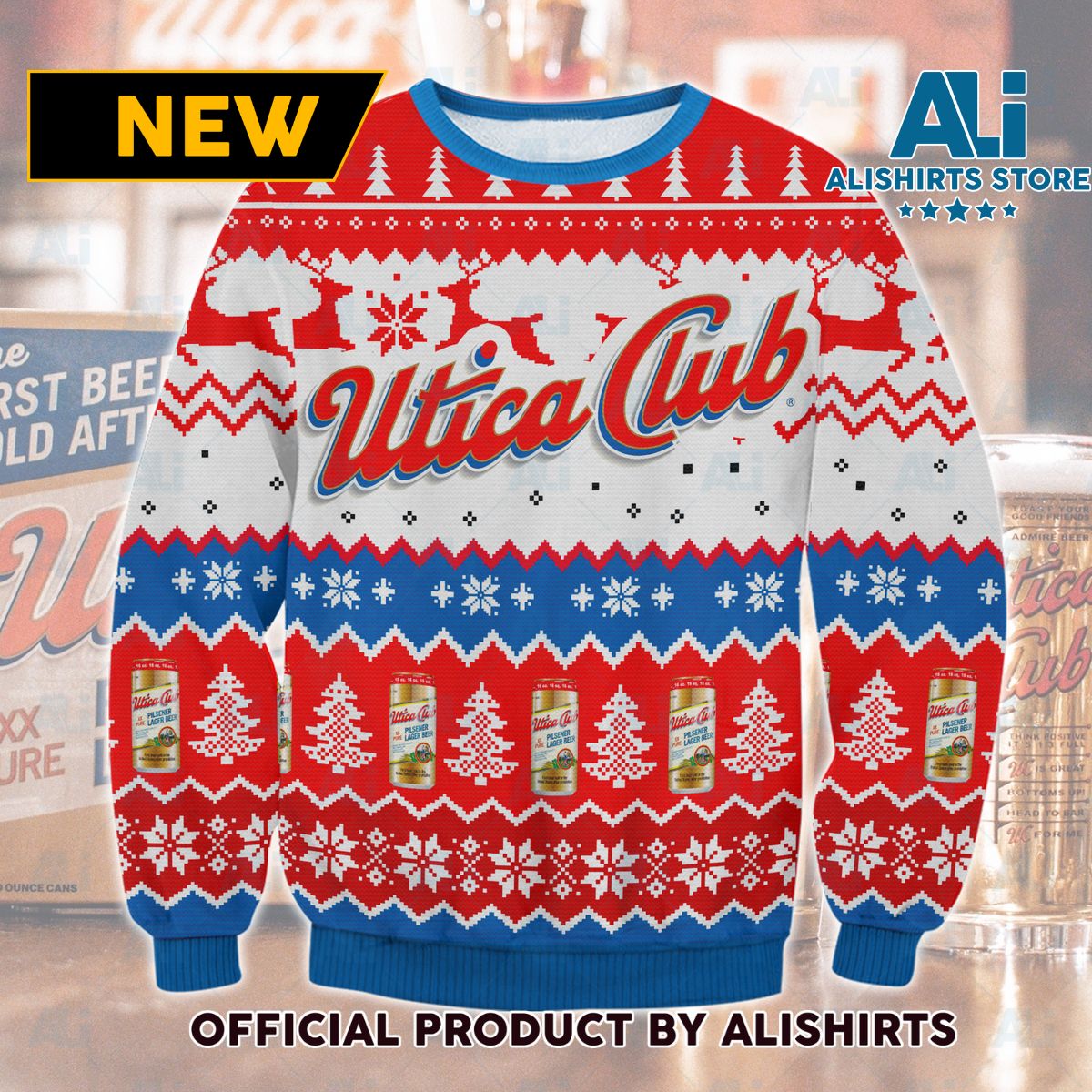 Utica club Ugly Christmas Sweater