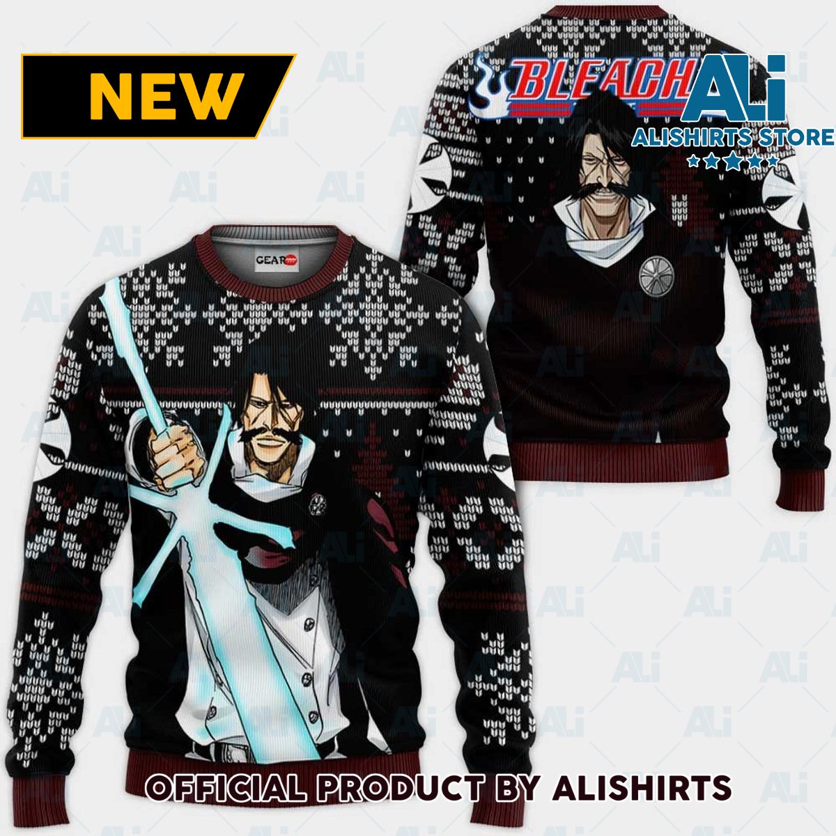 Yhwach Ugly Christmas Sweater Custom Anime Bl