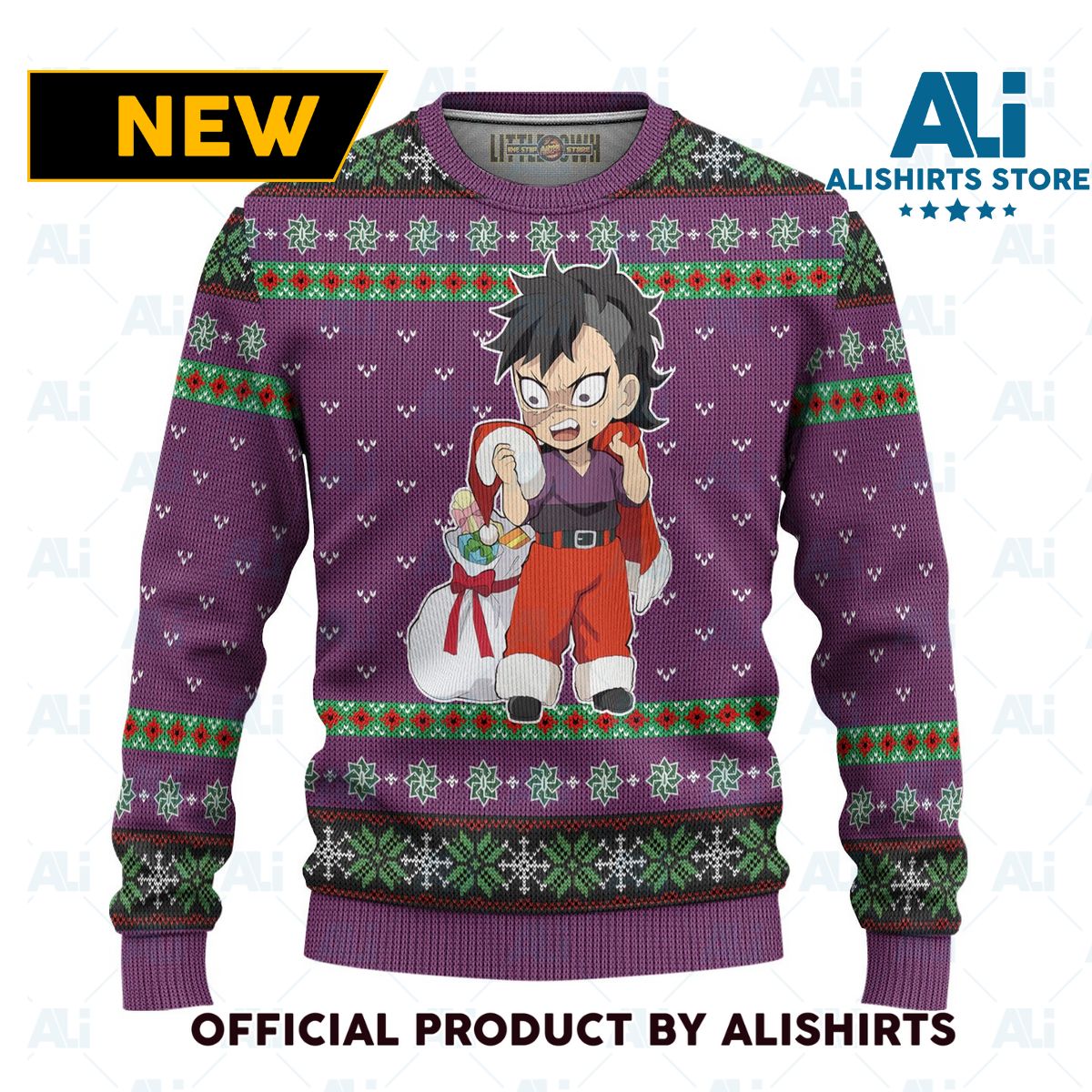 Sanemi Shinazugawa Demon Slayer Anime Ugly Christmas Sweater