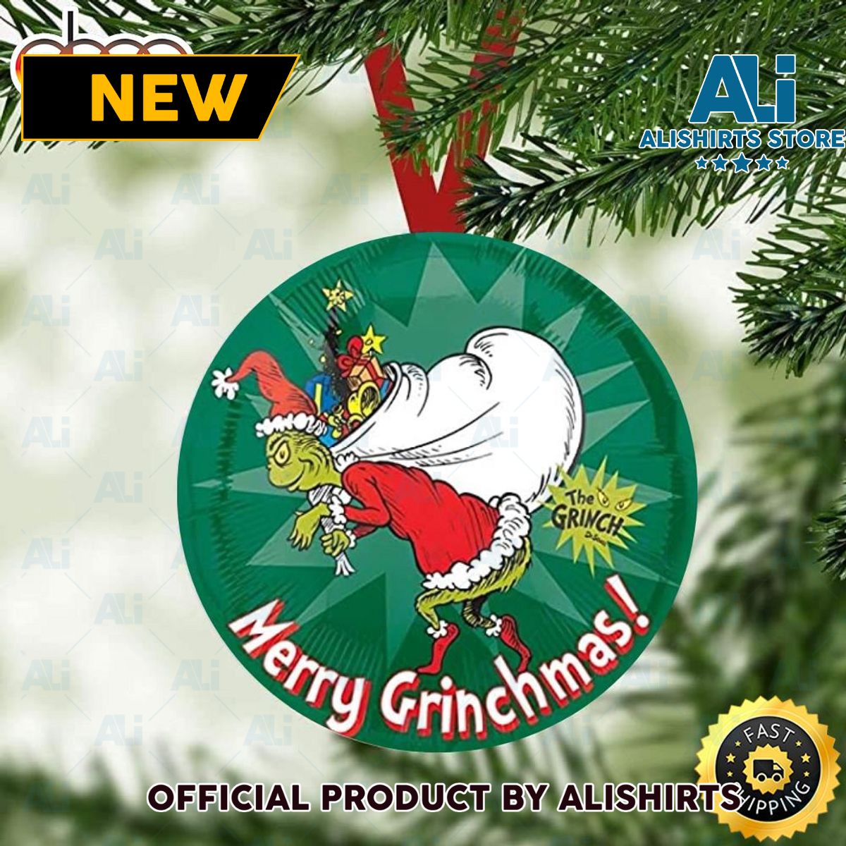 The Grinch Stole Christmas Merry Grinchmas Grinch Tree Ornament