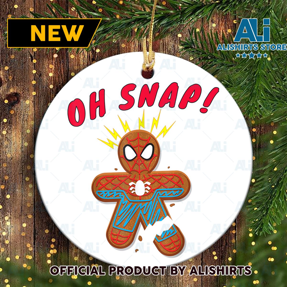 Marvel Spider Man Gingerbread Cookie Oh Snap Marvel Christmas Ornaments