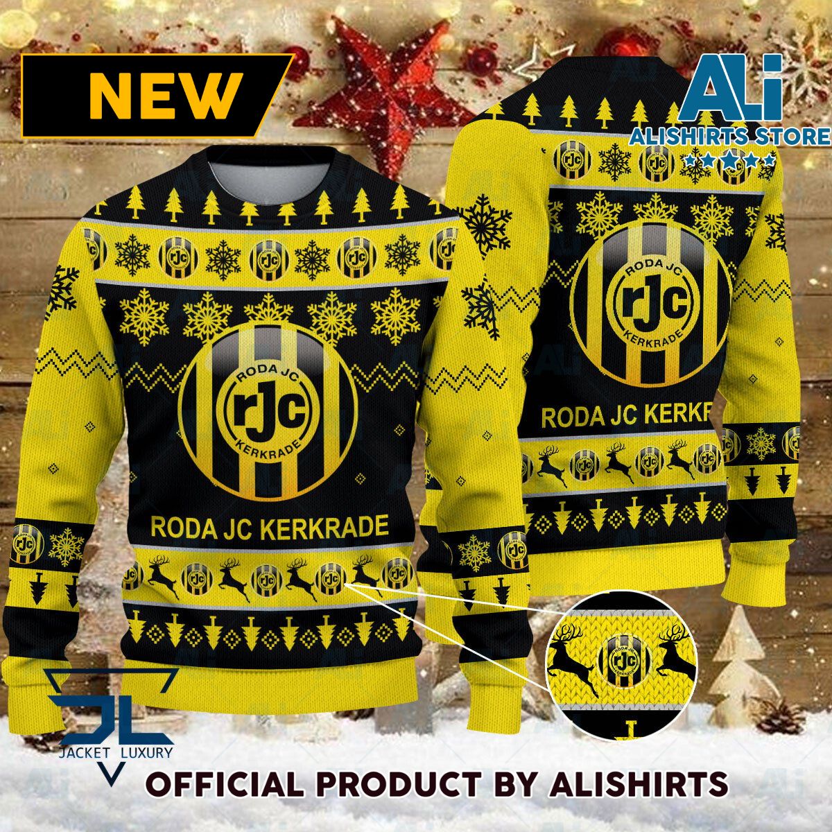 Roda JC Kerkrade Eredivisie Ugly Christmas sweater