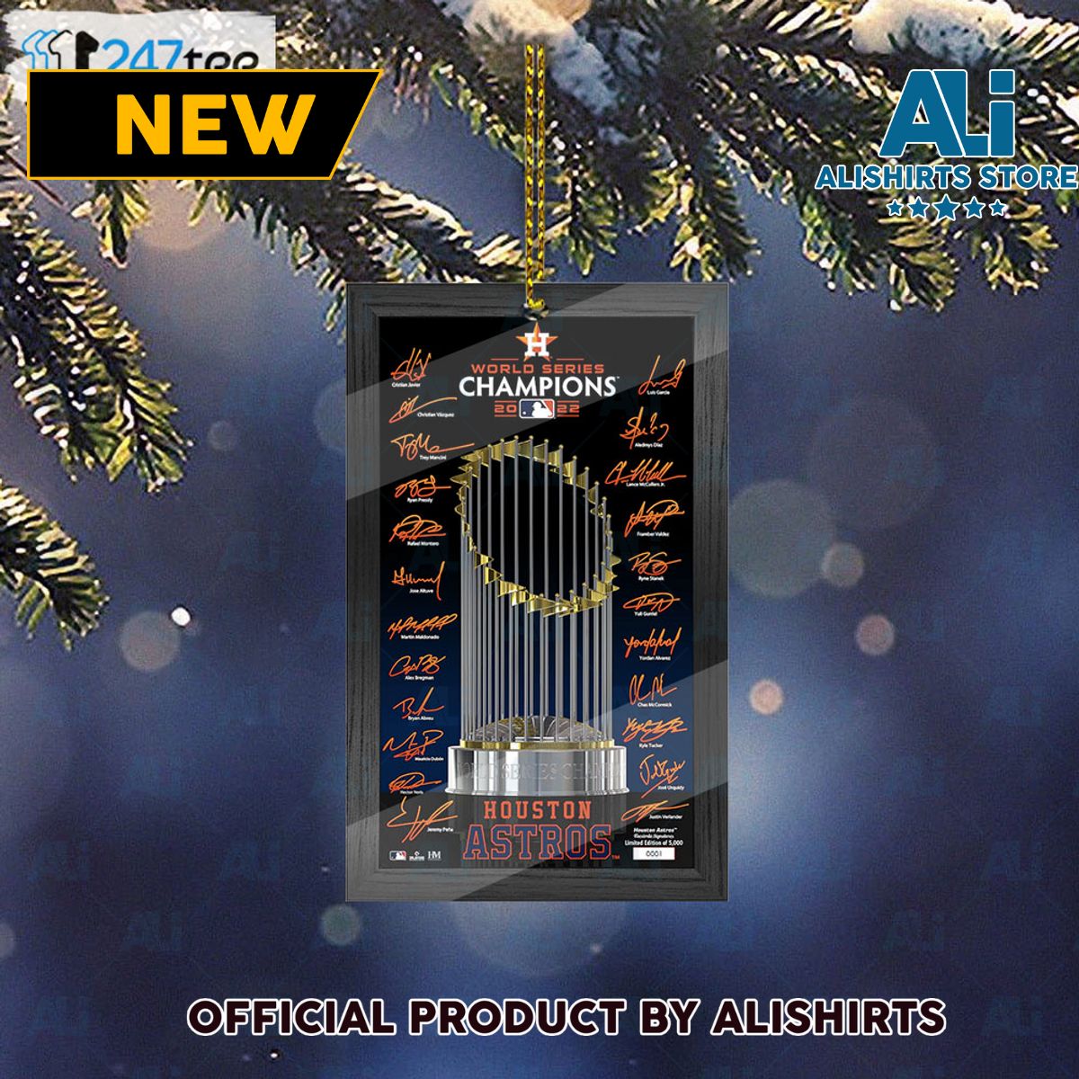 Houston Astros Highland Mint 2022 World Series Champions Signature Trophy Flag