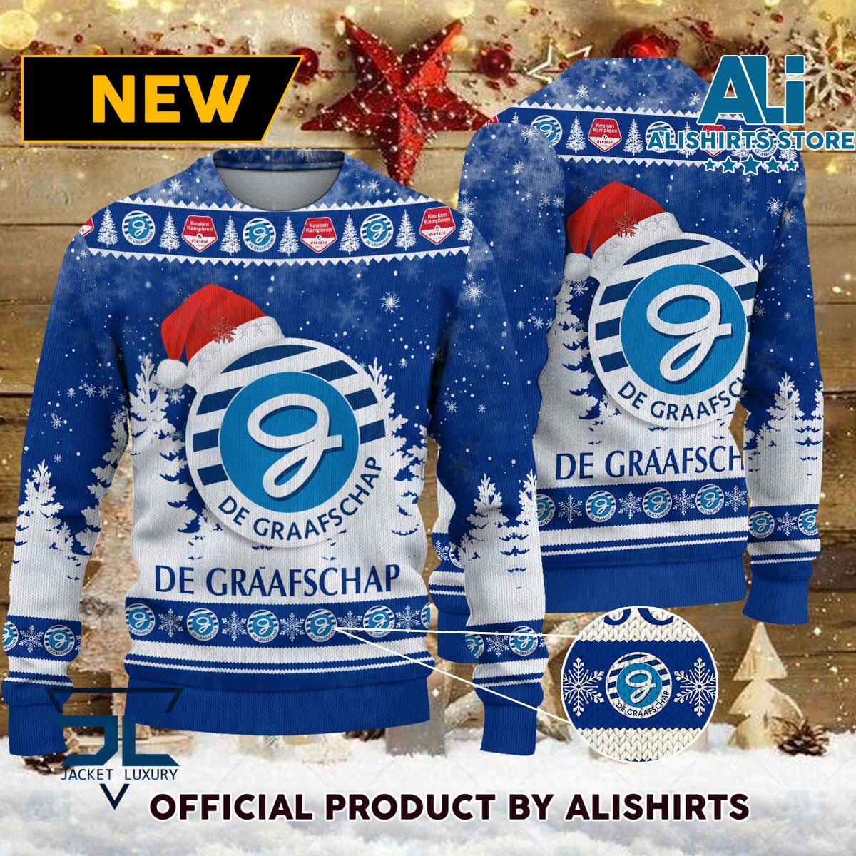 De Graafschap Eredivisie Ugly Christmas sweater