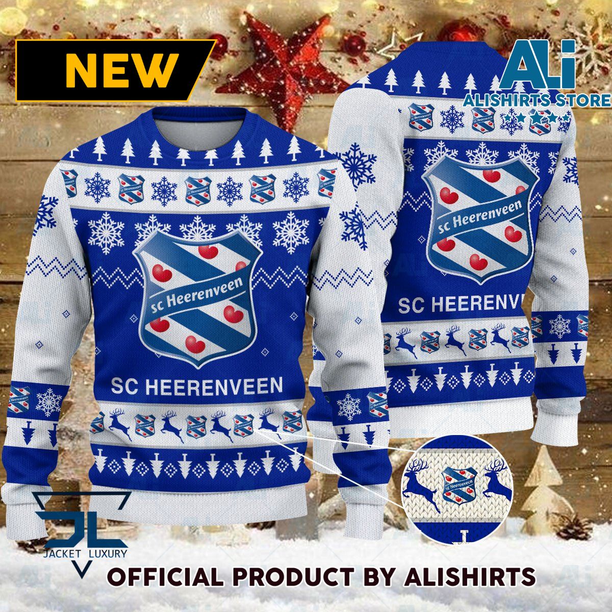 SC Heerenveen Eredivisie Ugly Christmas sweater