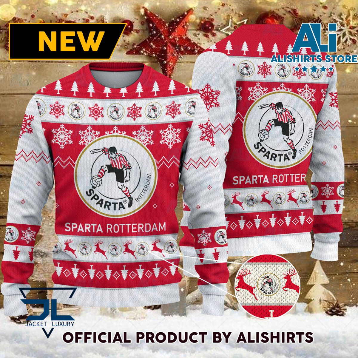 Sparta Rotterdam Eredivisie Ugly Christmas sweater