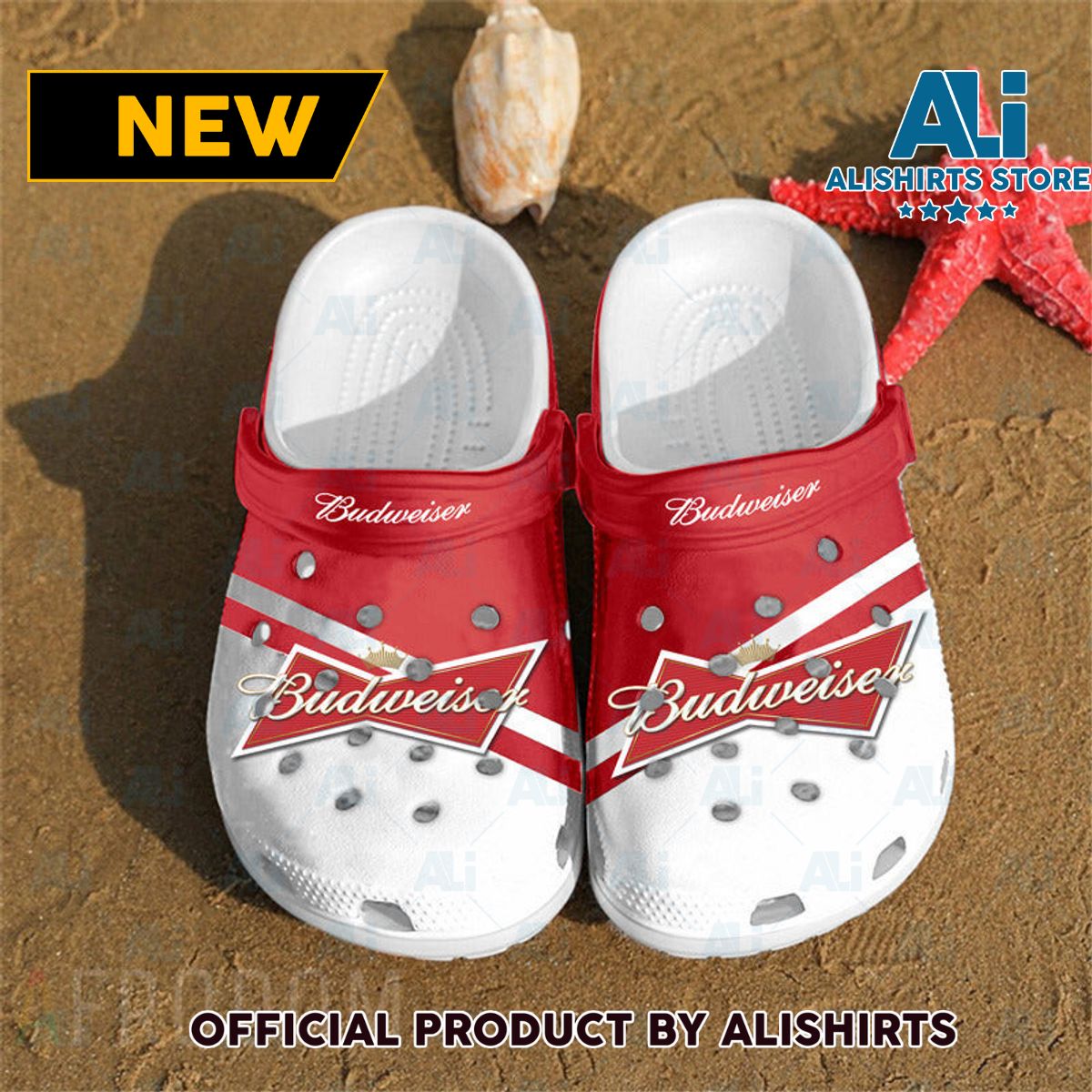 Summer Budweiser Beer Classic Crocs Crocband Clogs ALI