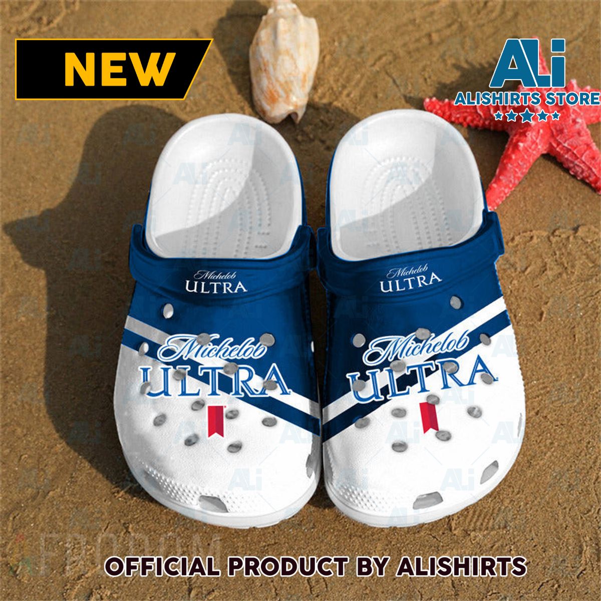 Summer Michelob ULTRA Classic Crocs Crocband Clogs ALI