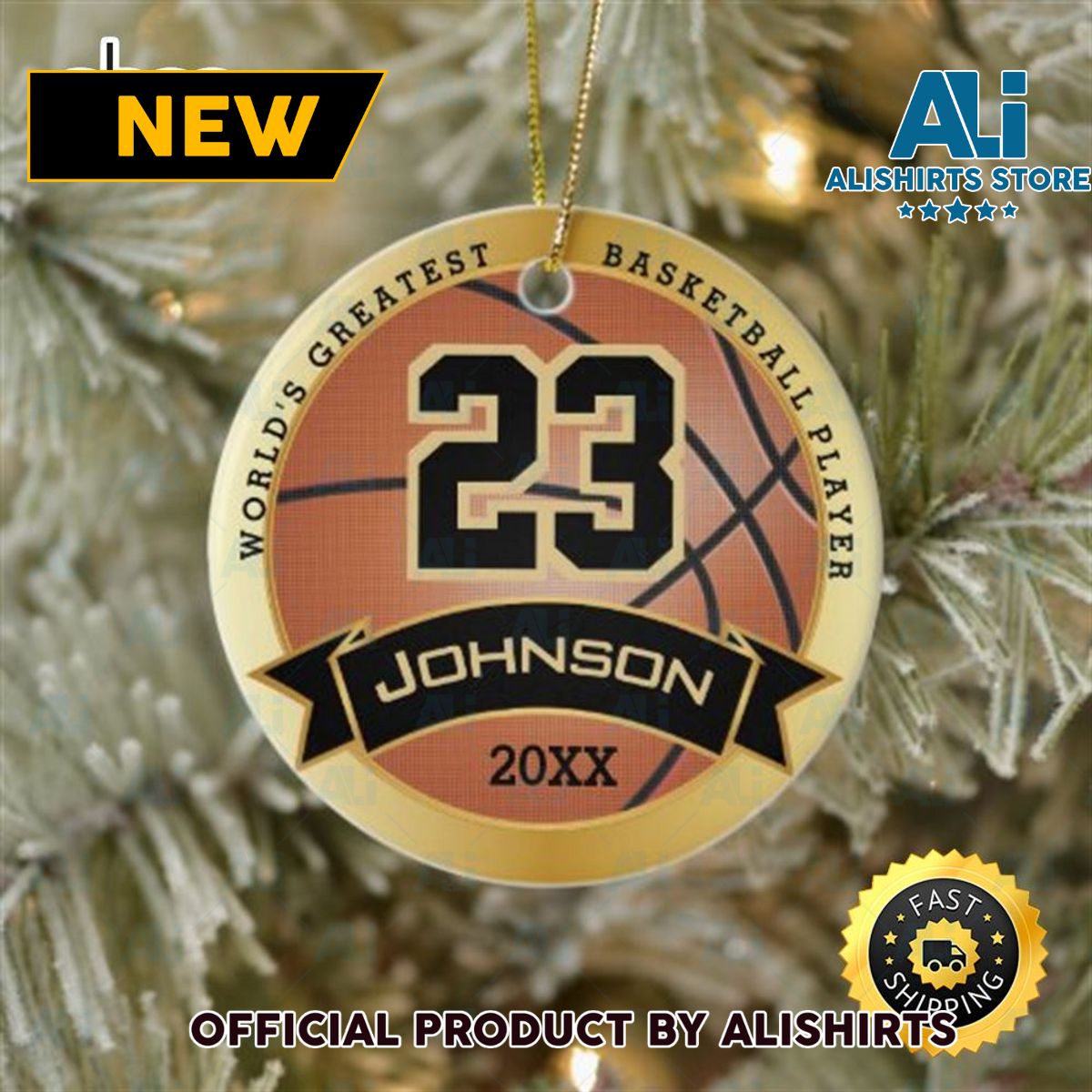 World S Greatest Basketball Player Personalize NBA Christmas Ornaments