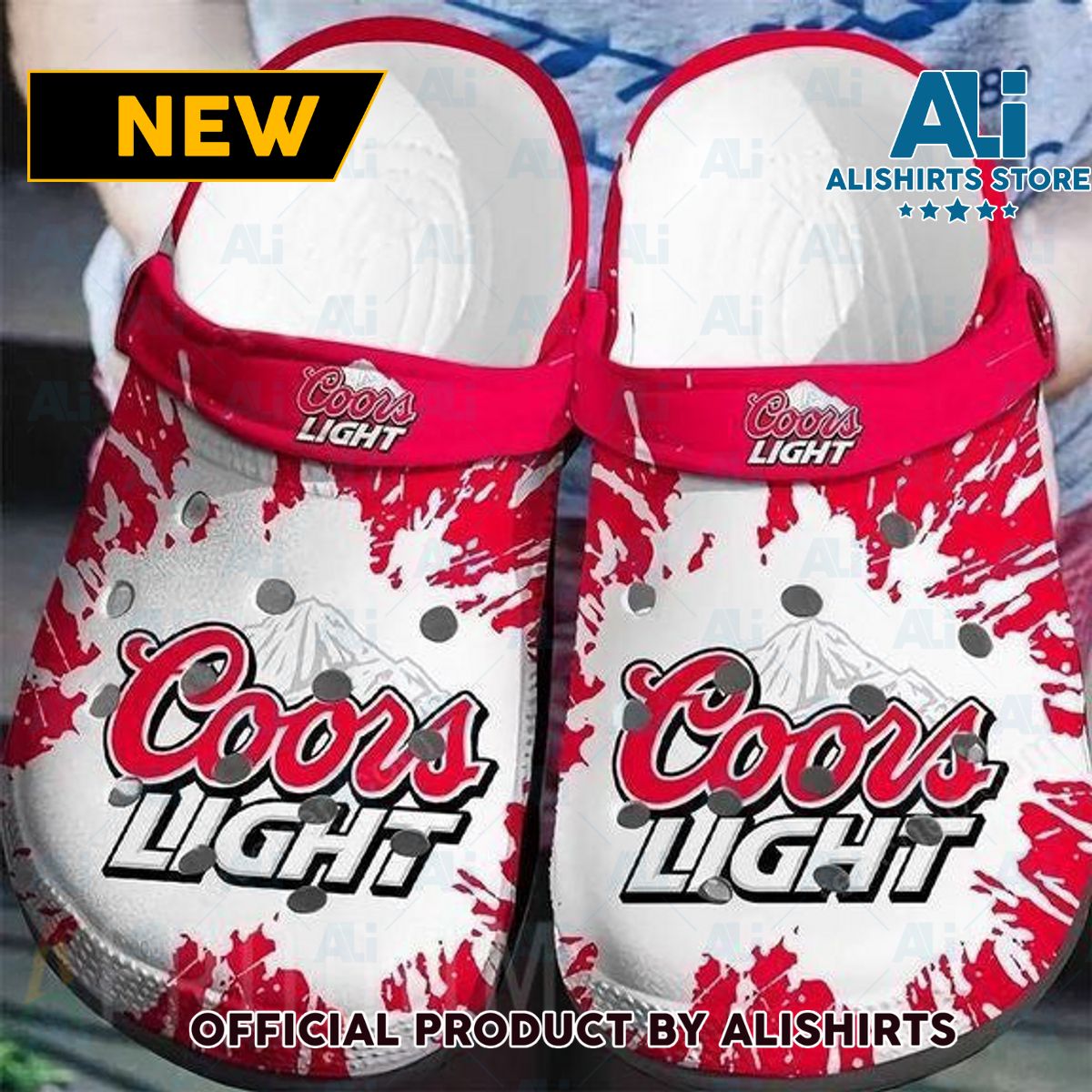 The Original Coors Light Beer Classic Crocs Crocband Clogs ALI