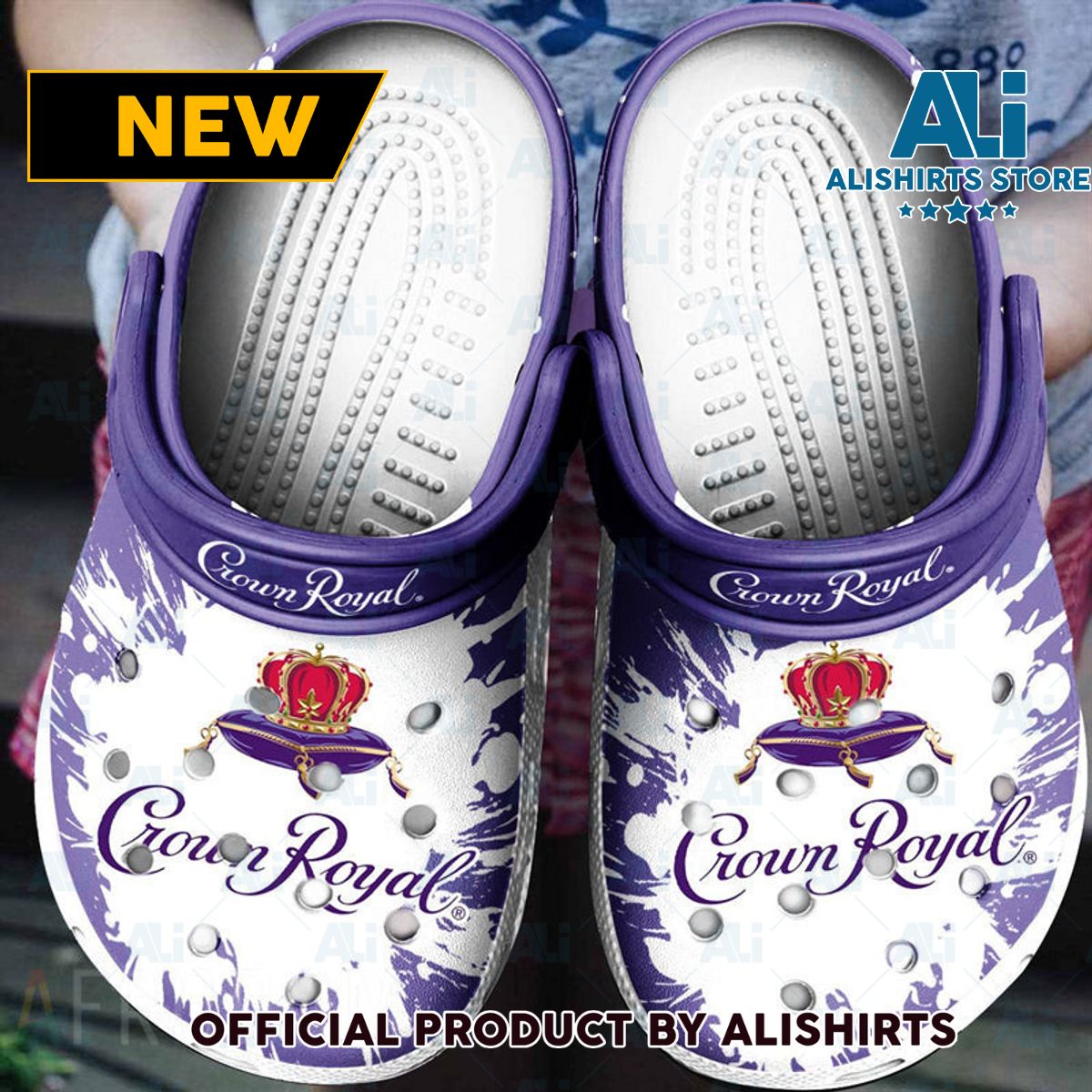 The Original Crown Royal Classic Crocs Crocband Clogs ALI