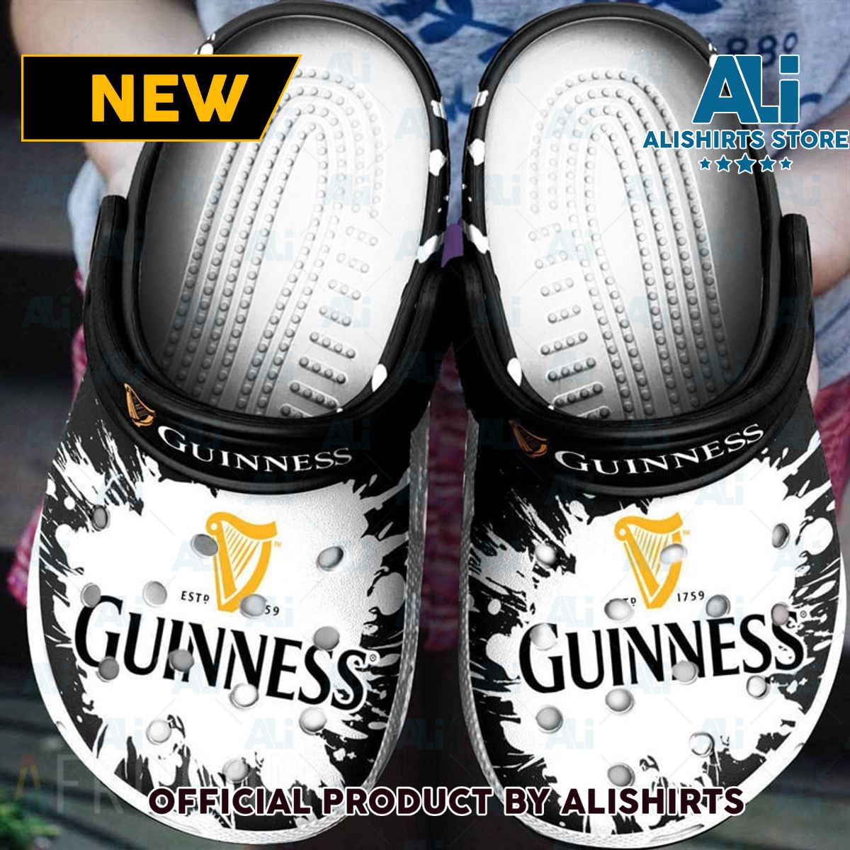 The Original Guinness Classic Crocs Crocband Clogs ALI