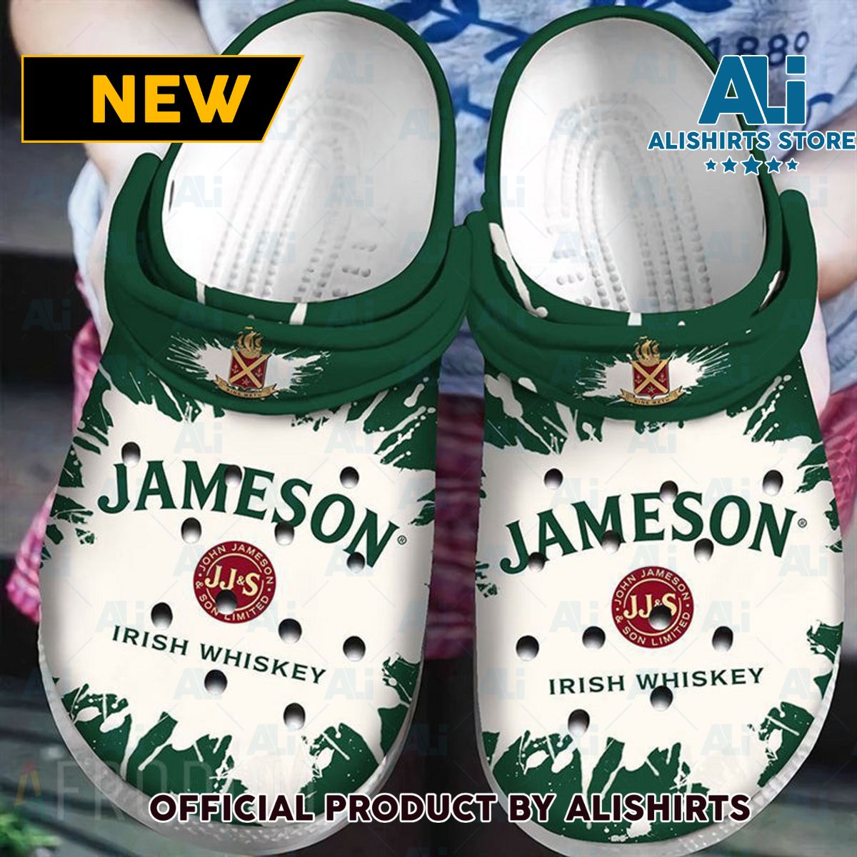 The Original Jameson Whiskey Classic Crocs Crocband Clogs ALI