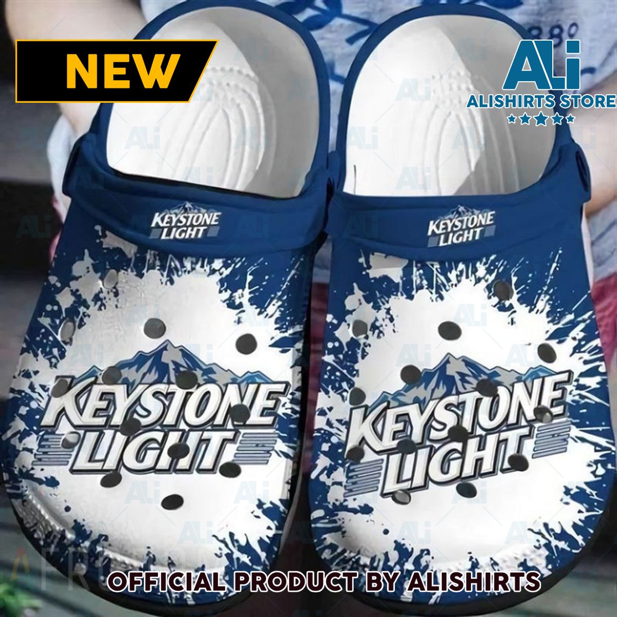 The Original Keystone Light Classic Crocs Crocband Clogs ALI