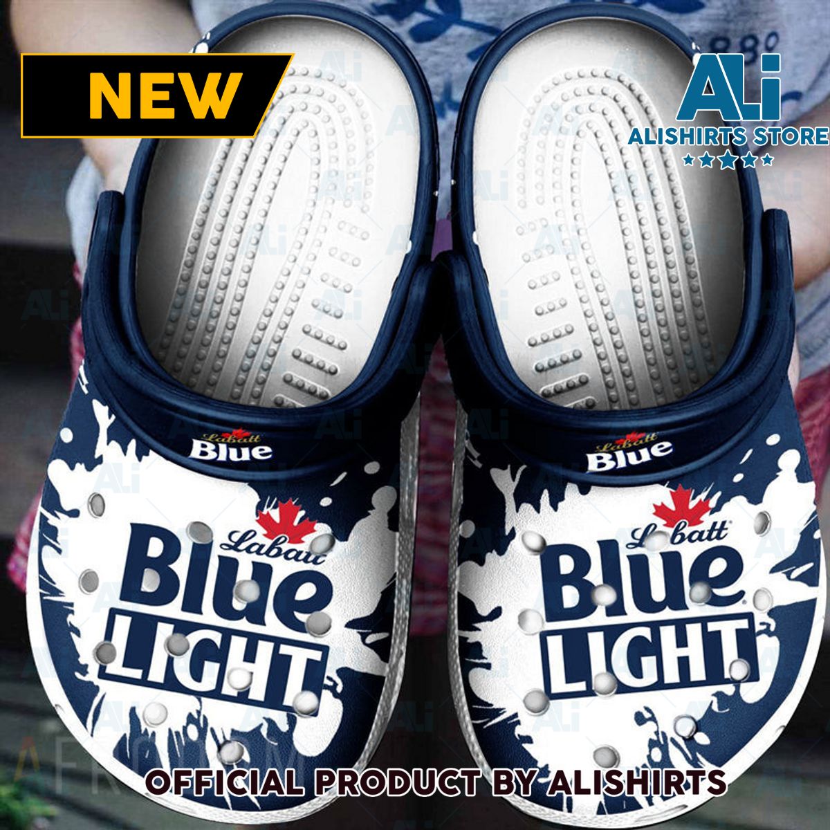 The Original Labatt Blue Light Classic Crocs Crocband Clogs ALI