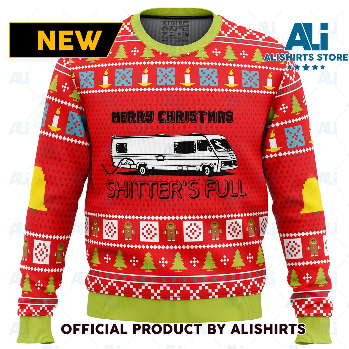 Merry Christmas Shitters Full Ugly Christmas Sweater