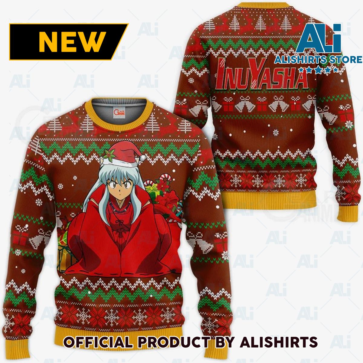 Inuyasha Ugly Christmas Sweater Inuyasha Anime