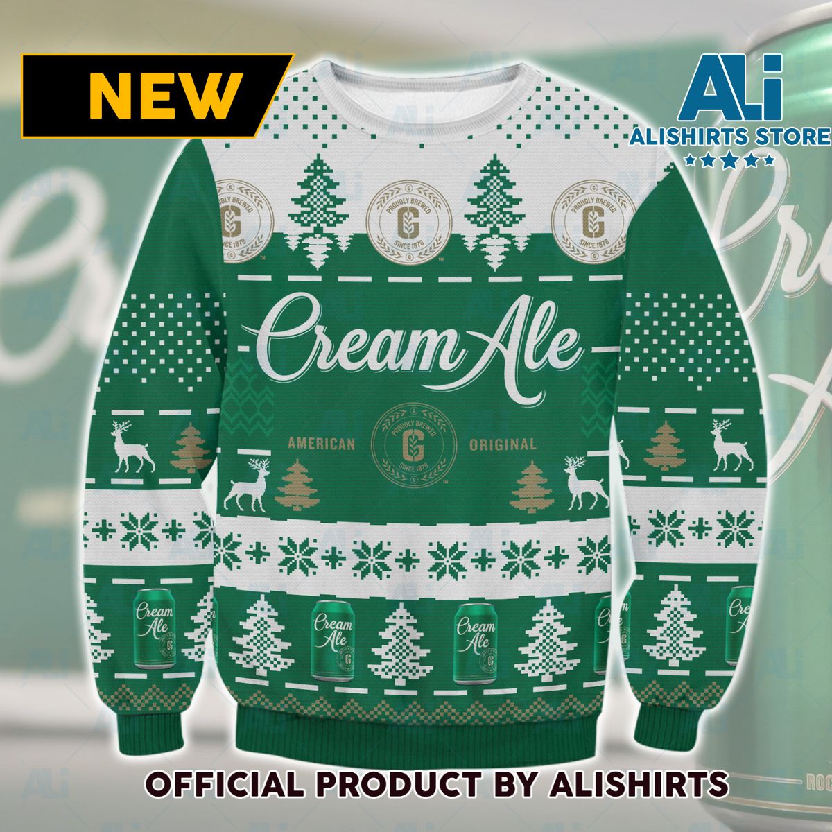 Genesee Cream Ale Ugly Christmas Sweater