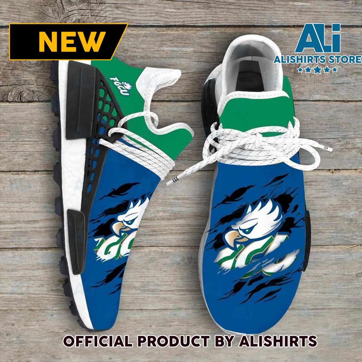 Florida Gulf Coast Eagles NCAA Sport Teams Human Race Adidas NMD Sneakers